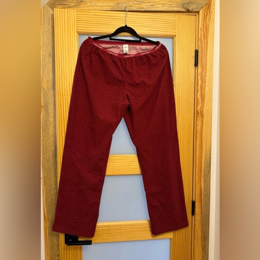 Calvin Klein Red Heart Polkadot Sleep Pants